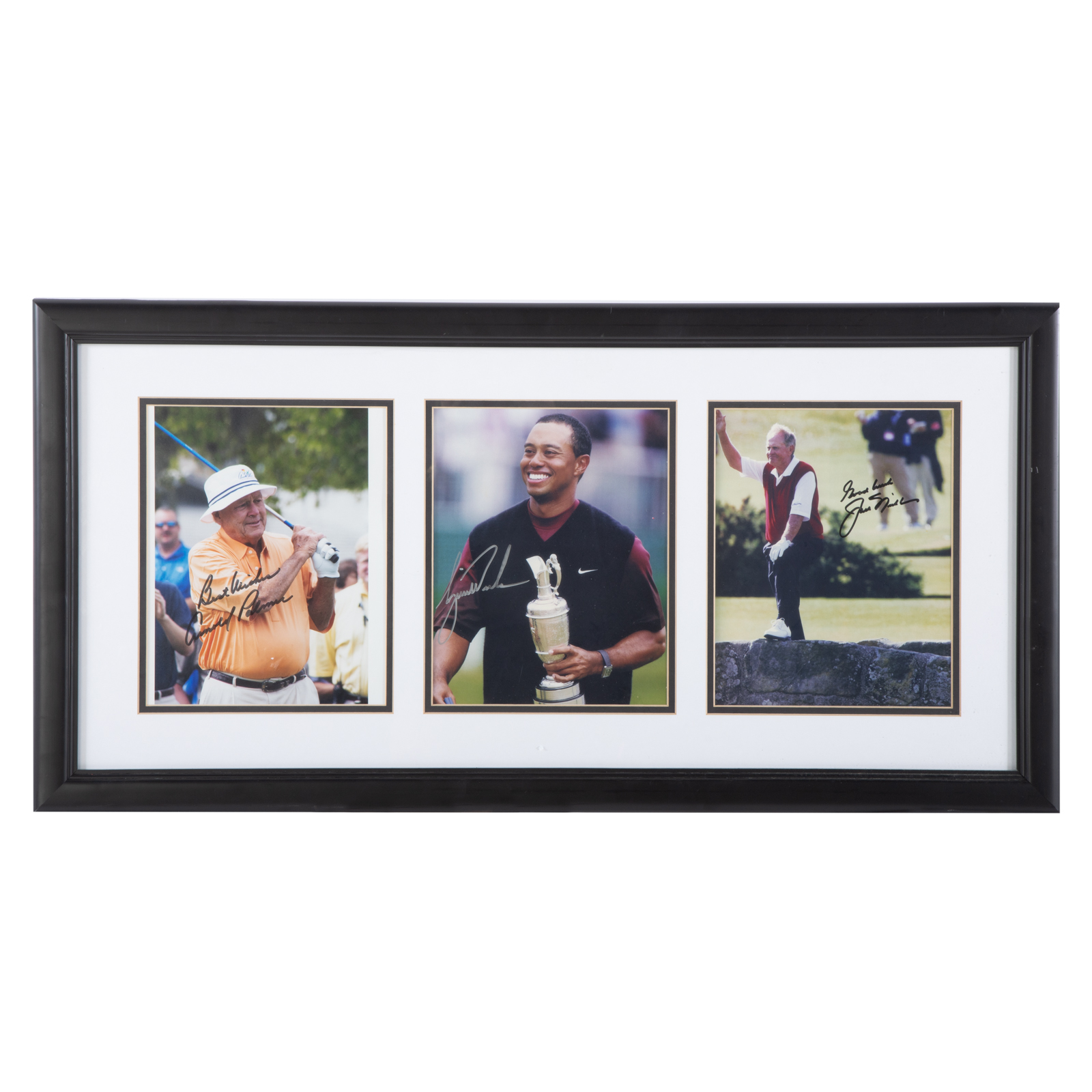 THREE AUTOGRAPHED GOLF LEGEND PHOTOS 2888fc