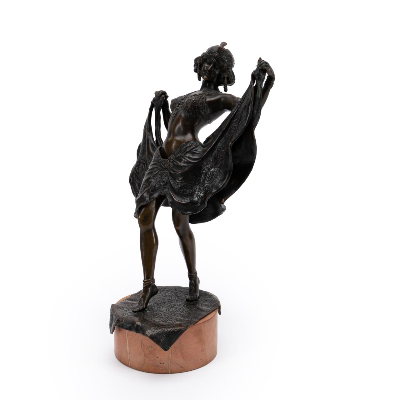 FRANZ BERGMAN BRONZE SCULPTURE OF AN