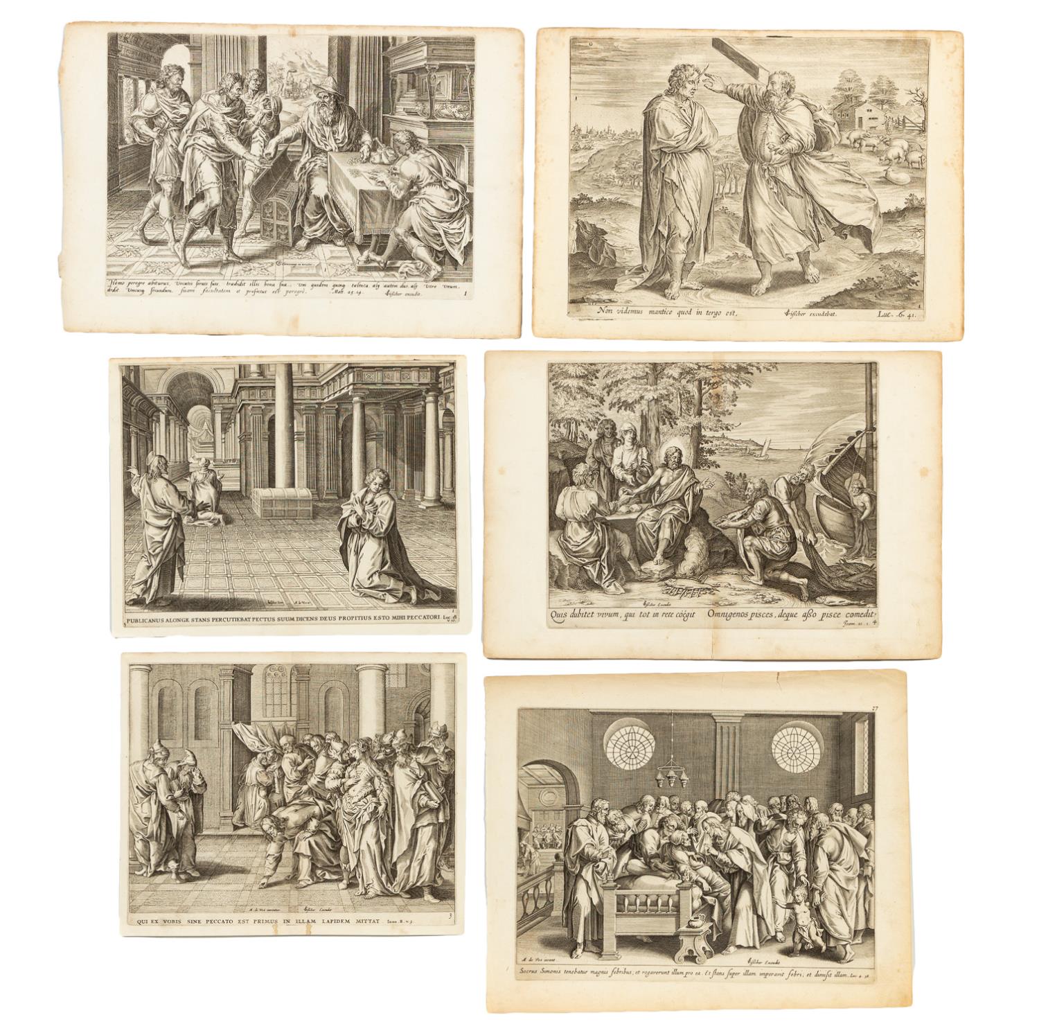 UNFRAMED OLD MASTER RELIGIOUS ENGRAVINGS  288948