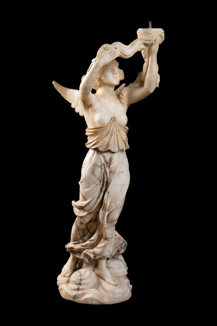 ITALIAN SCHOOL WINGED HERO ALABASTER