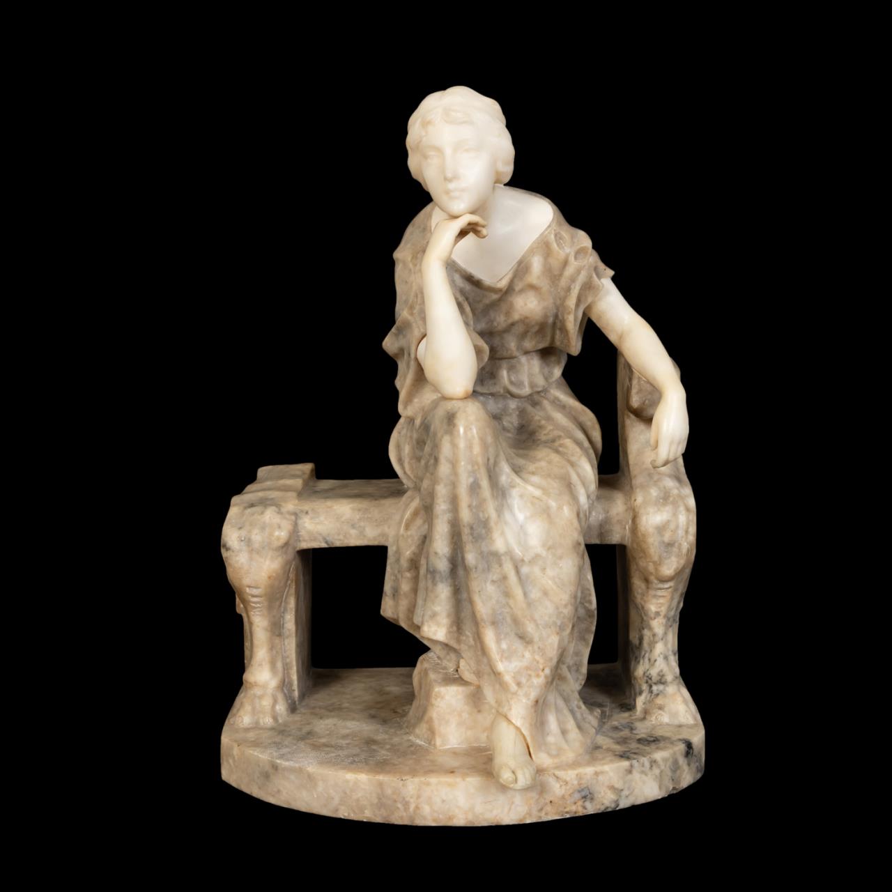 ITALIAN NEOCLASSICAL STYLE ALABASTER