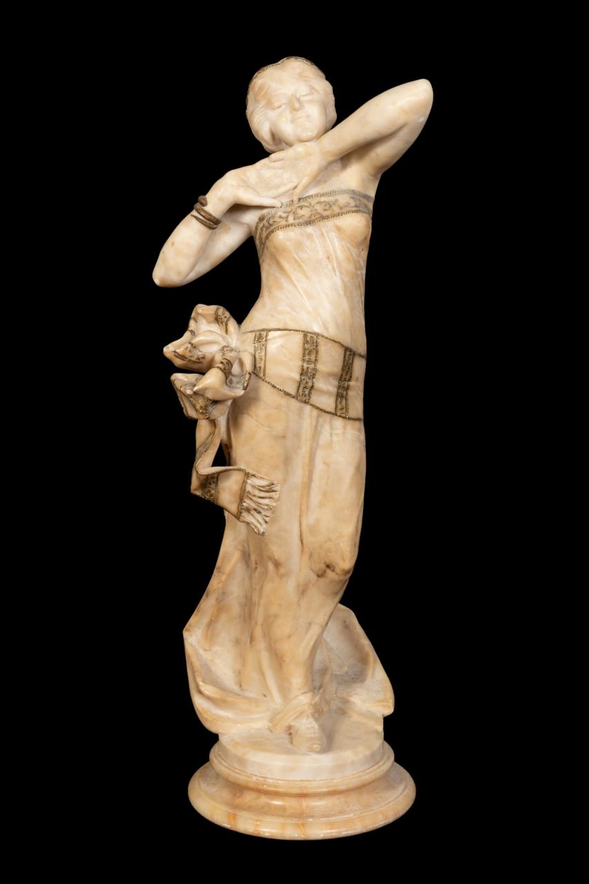 ITALIAN ORIENTALIST DANCER ALABASTER 28899b