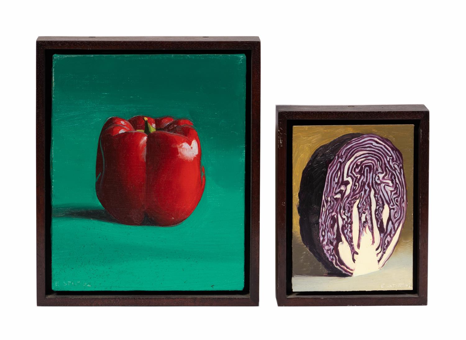 TWO ED STITT FRAMED STILL LIFES