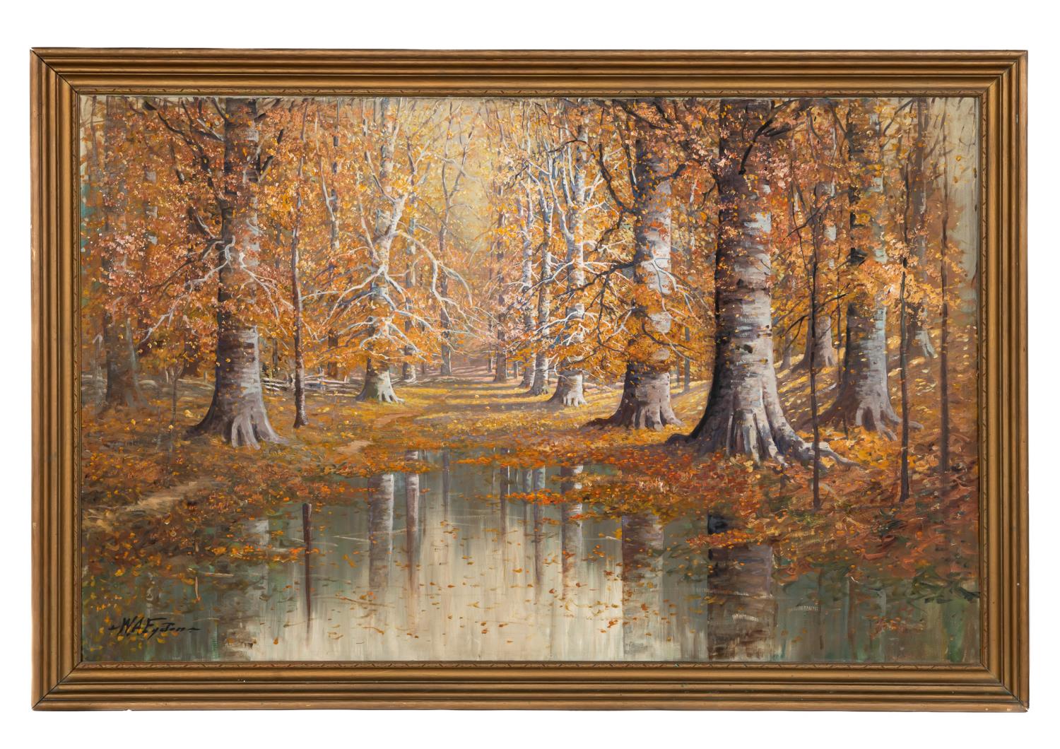 WILLIAM EYDEN JR "FALL FOREST LANDSCAPE"