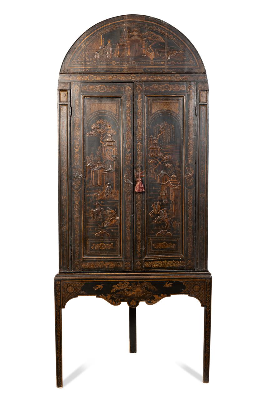 18TH C ENGLISH CHINOISERIE CABINET 288a26