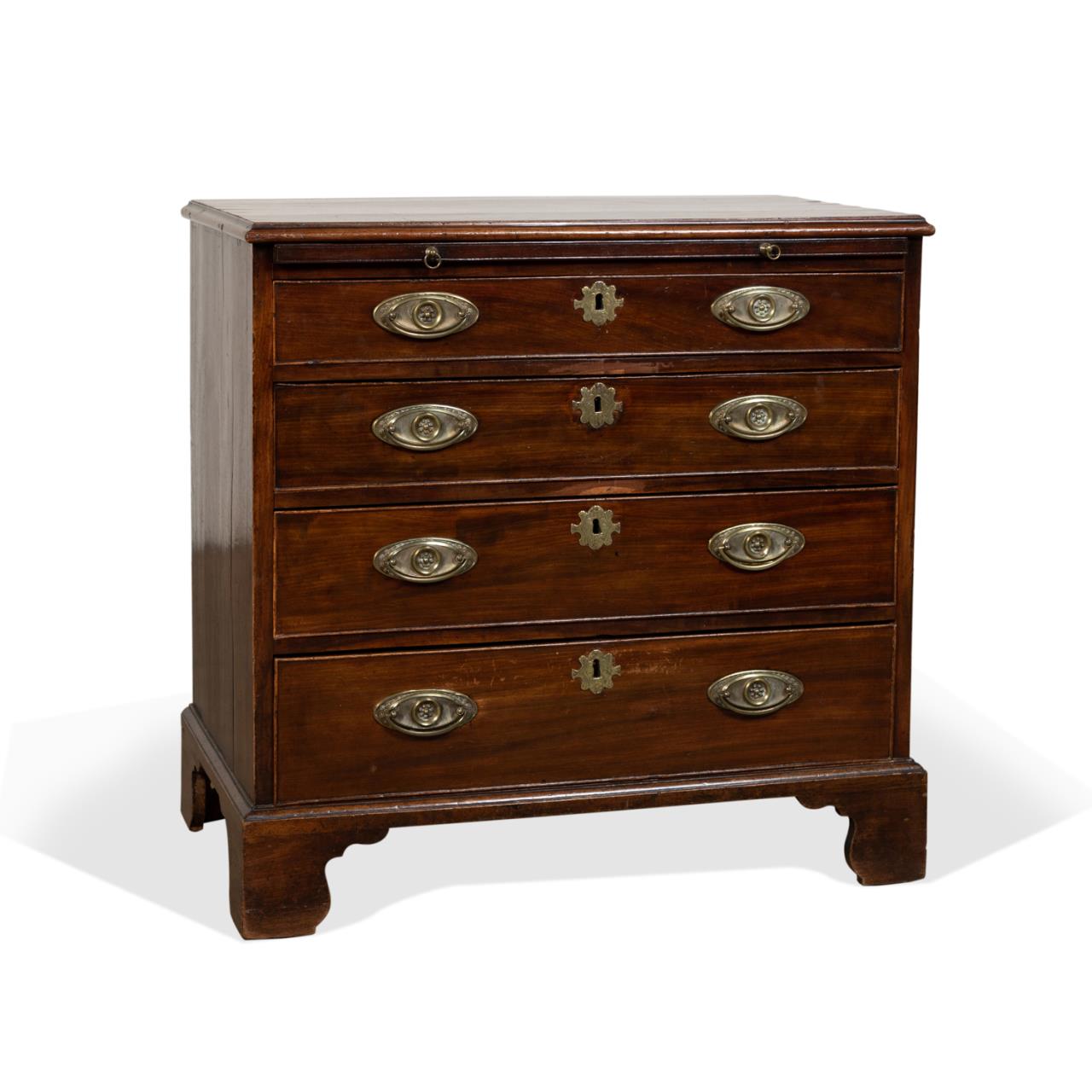 GEORGE III MAHOGANY VENEER GENTLEMAN'S