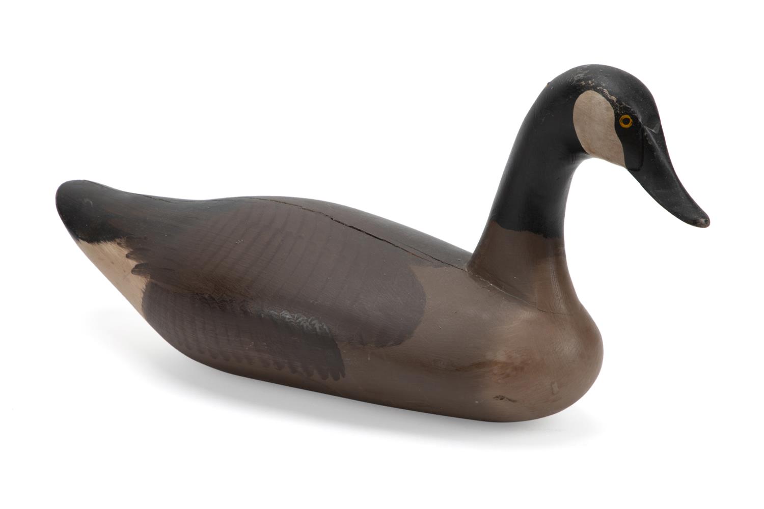 CARVED AND PAINTED WOODEN CANADIAN GOOSE
