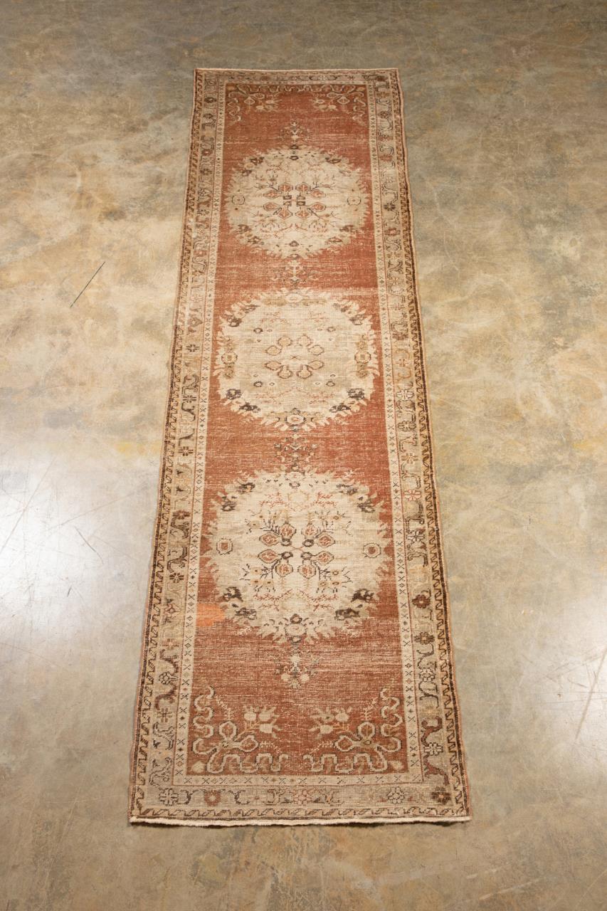 HAND KNOTTED WOOL ANATOLIAN RUNNER,