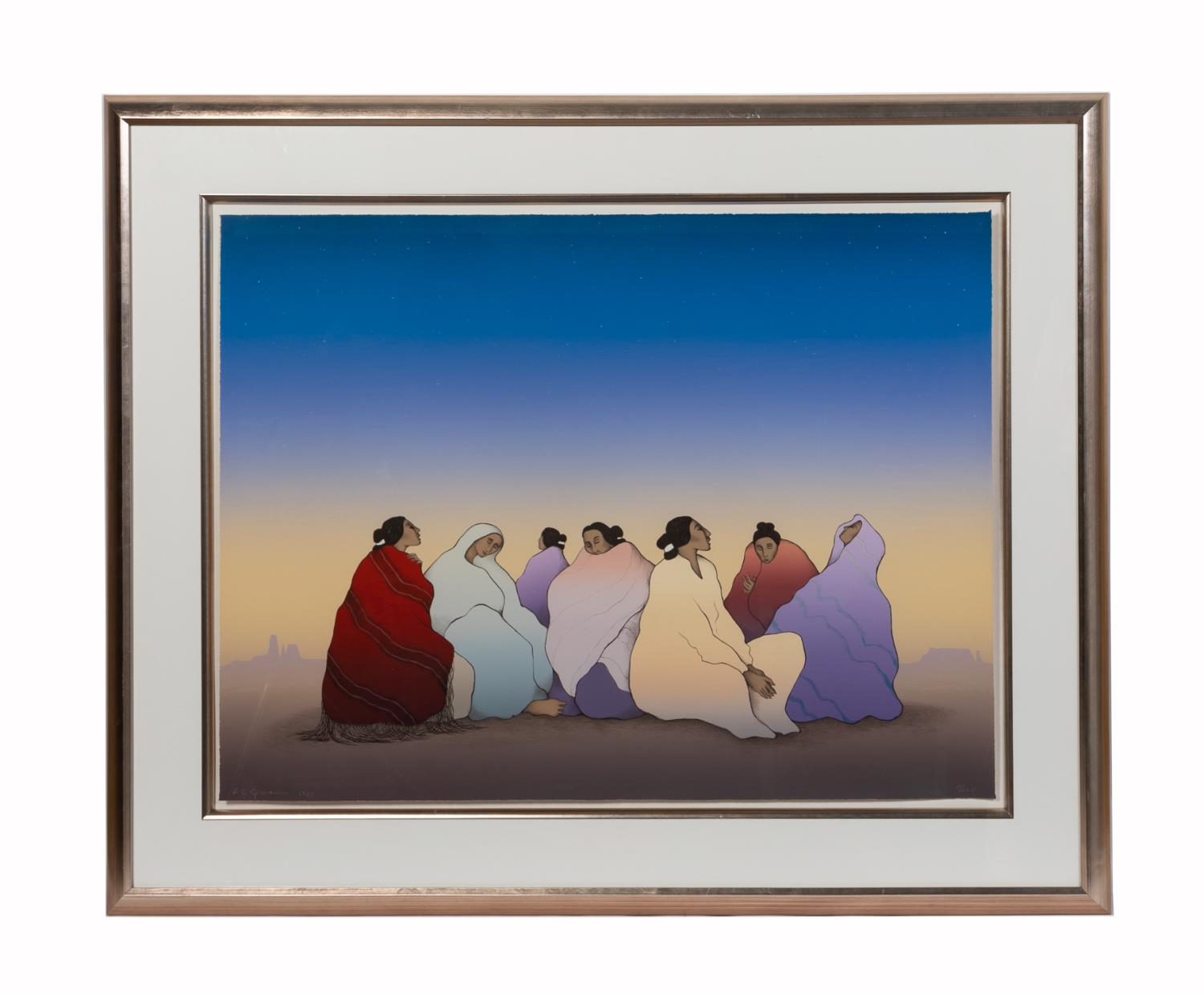 R.C. GORMAN "DESERT TWILIGHT" LARGE