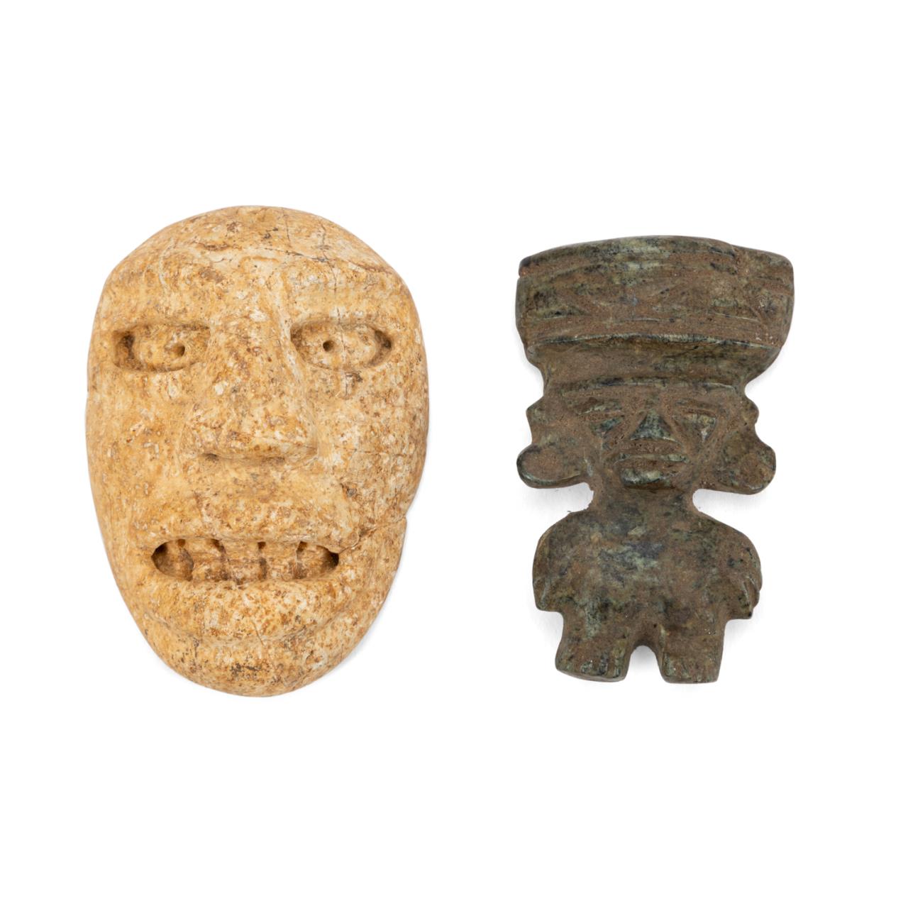 TWO SMALL SOUTH AMERICAN CARVED 288a97