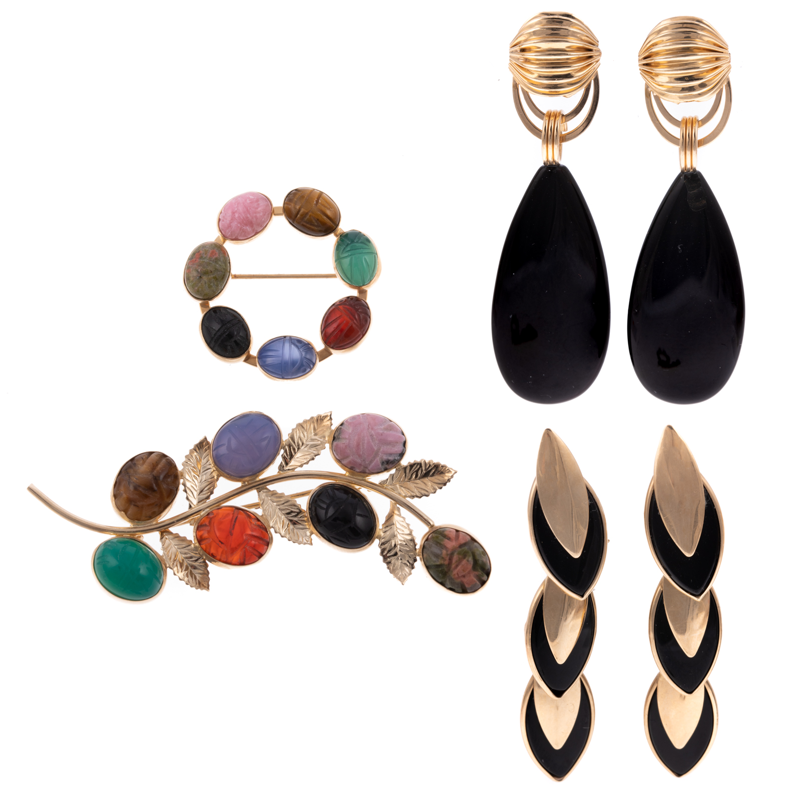 A COLLECTION OF SCARAB & BLACK