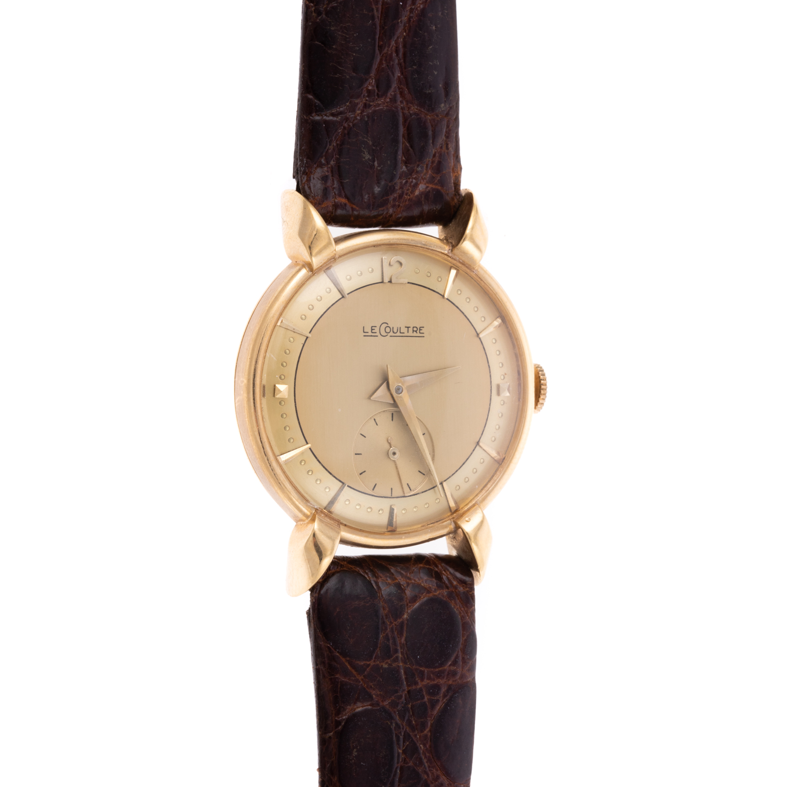 A LATE 1940S LECOULTRE WRIST WATCH