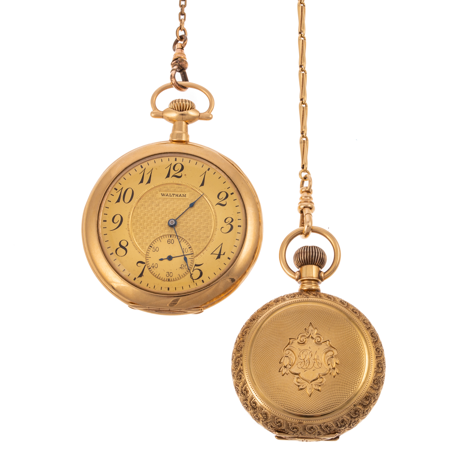 A PAIR OF 14K YELLOW GOLD POCKET 288ce6