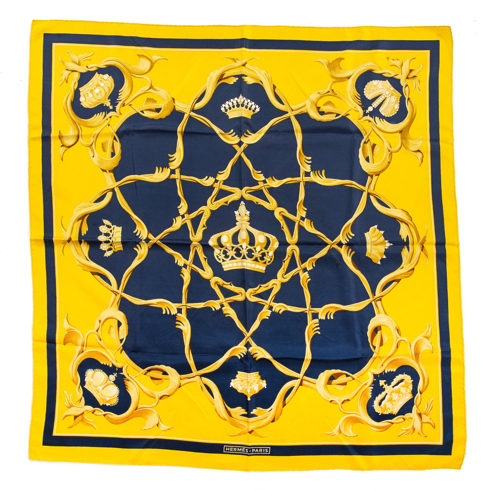 AN HERMES "COURONNES" SCARF 90