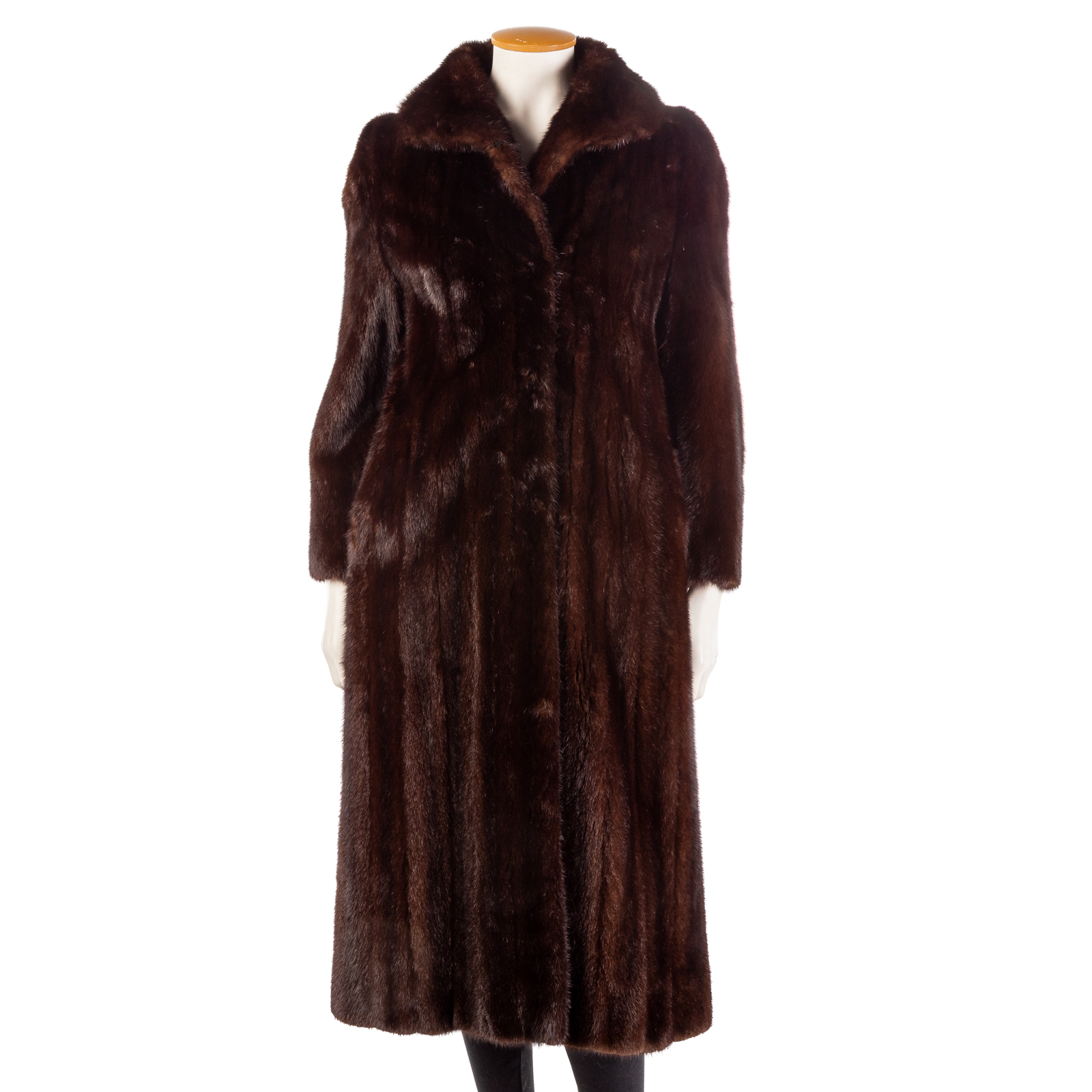 WOODWARD LOTHROP BROWN MINK FULL LENGTH 288d79