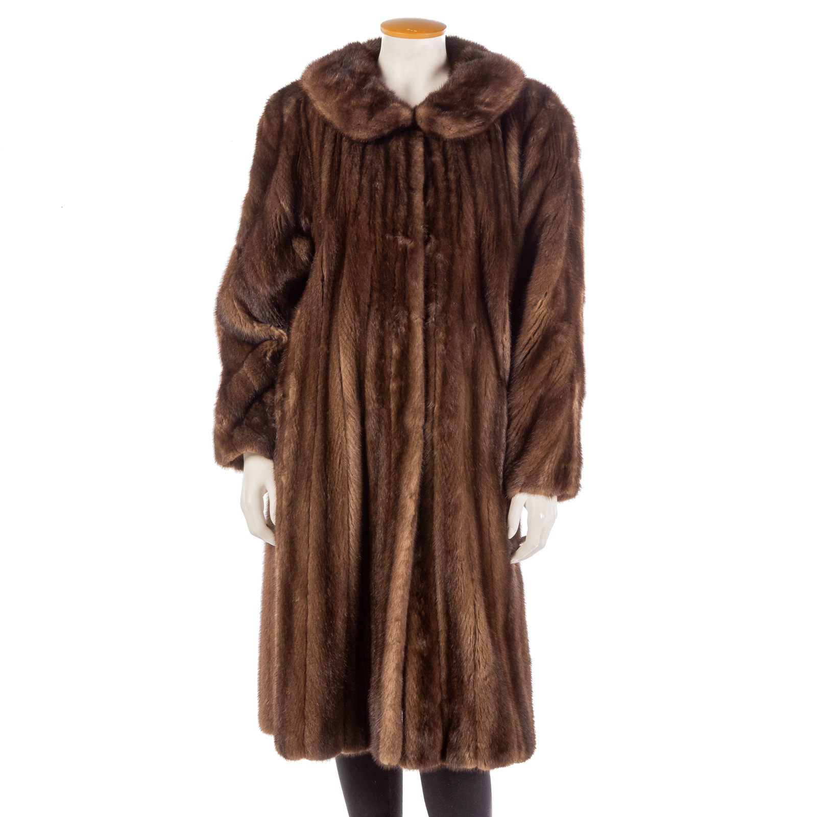 SPREI FRERES BROWN MINK FULL-LENGTH