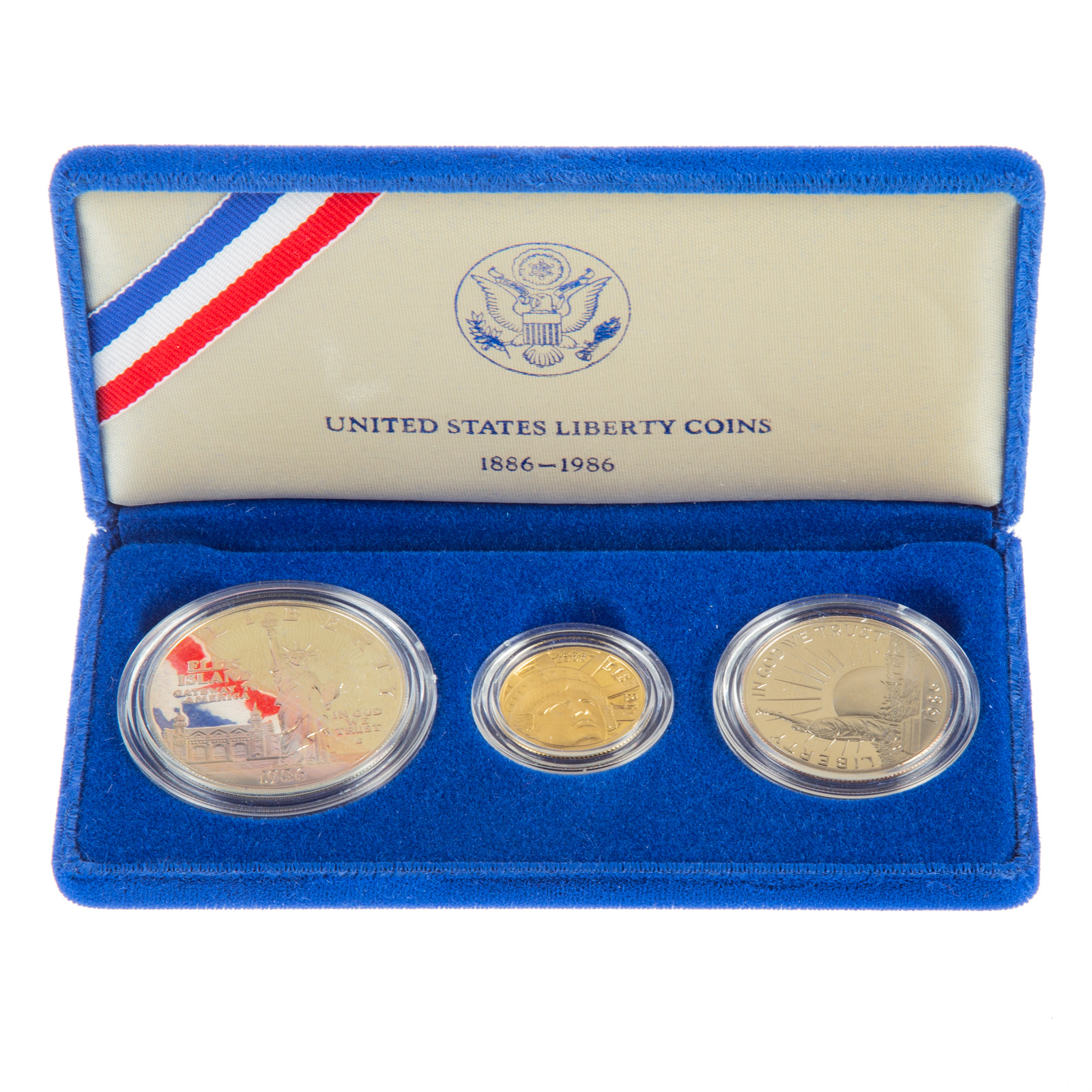 1986 LIBERTY THREE COIN PROOF SET 288e2b