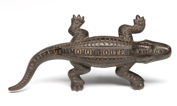 MONON ROUTE RAILROAD IRON ALLIGATOR