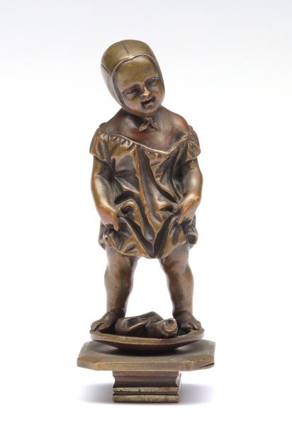 CHILD ON BASIN BRONZE WAX SEAL