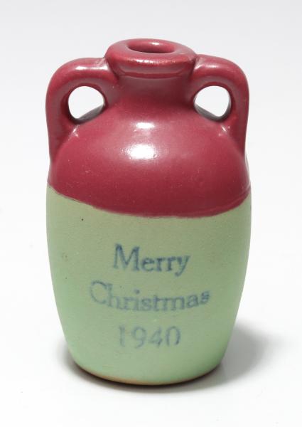 UHL POTTERY 1940 MERRY CHRISTMAS MINIATURE