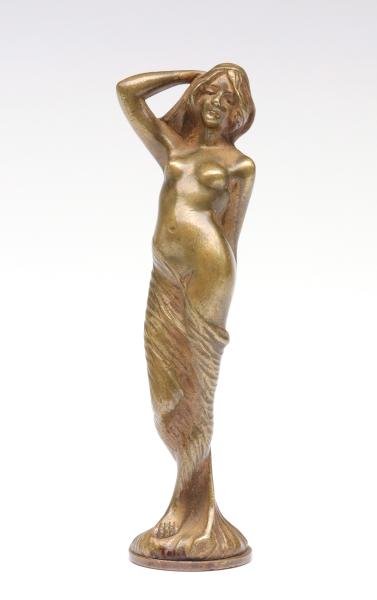 CAST BRASS SEMI CLAD NUDE WAX SEAL 2890aa