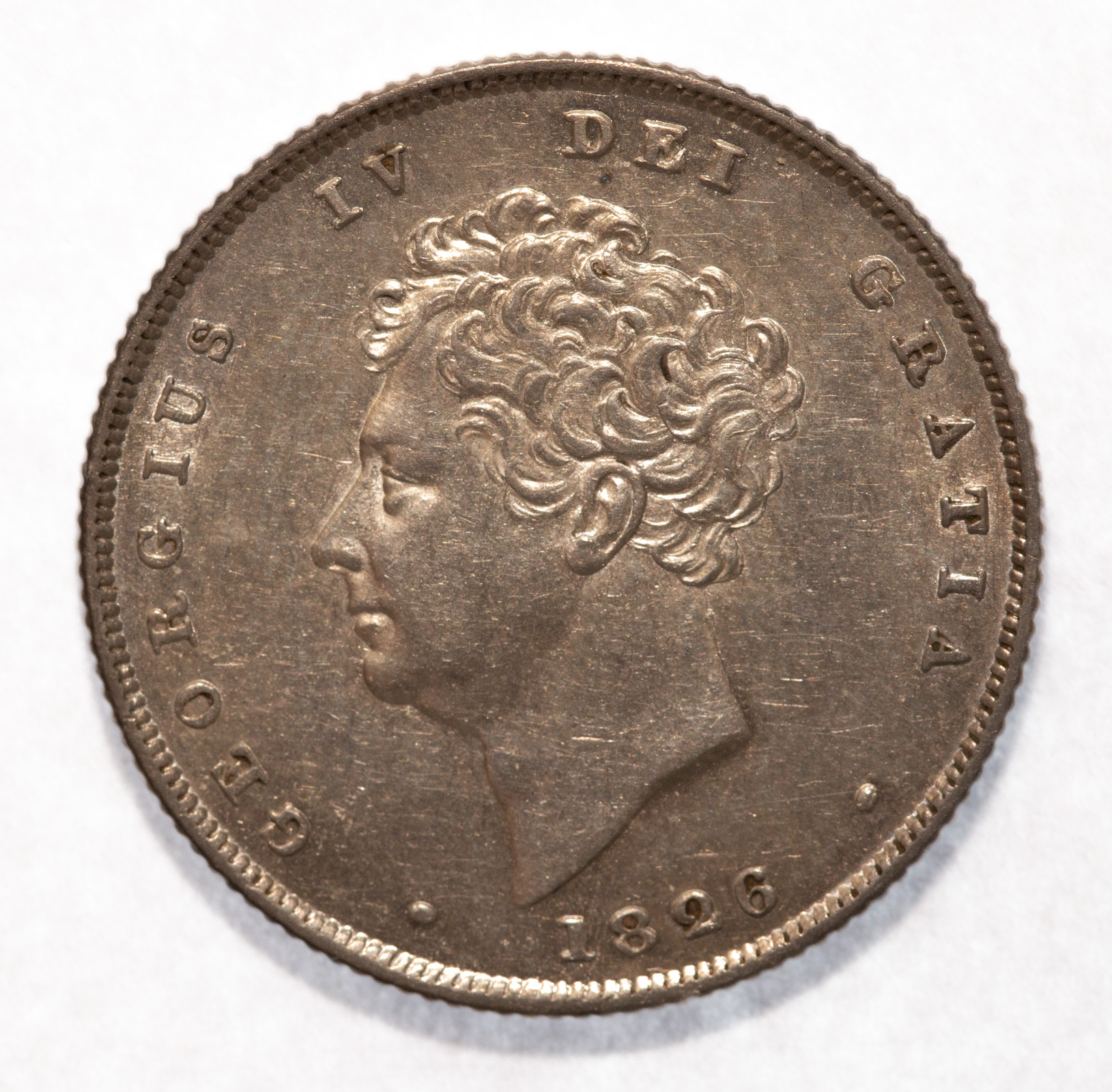 1826 GEORGE IV SHILLING AU Reflective  289451