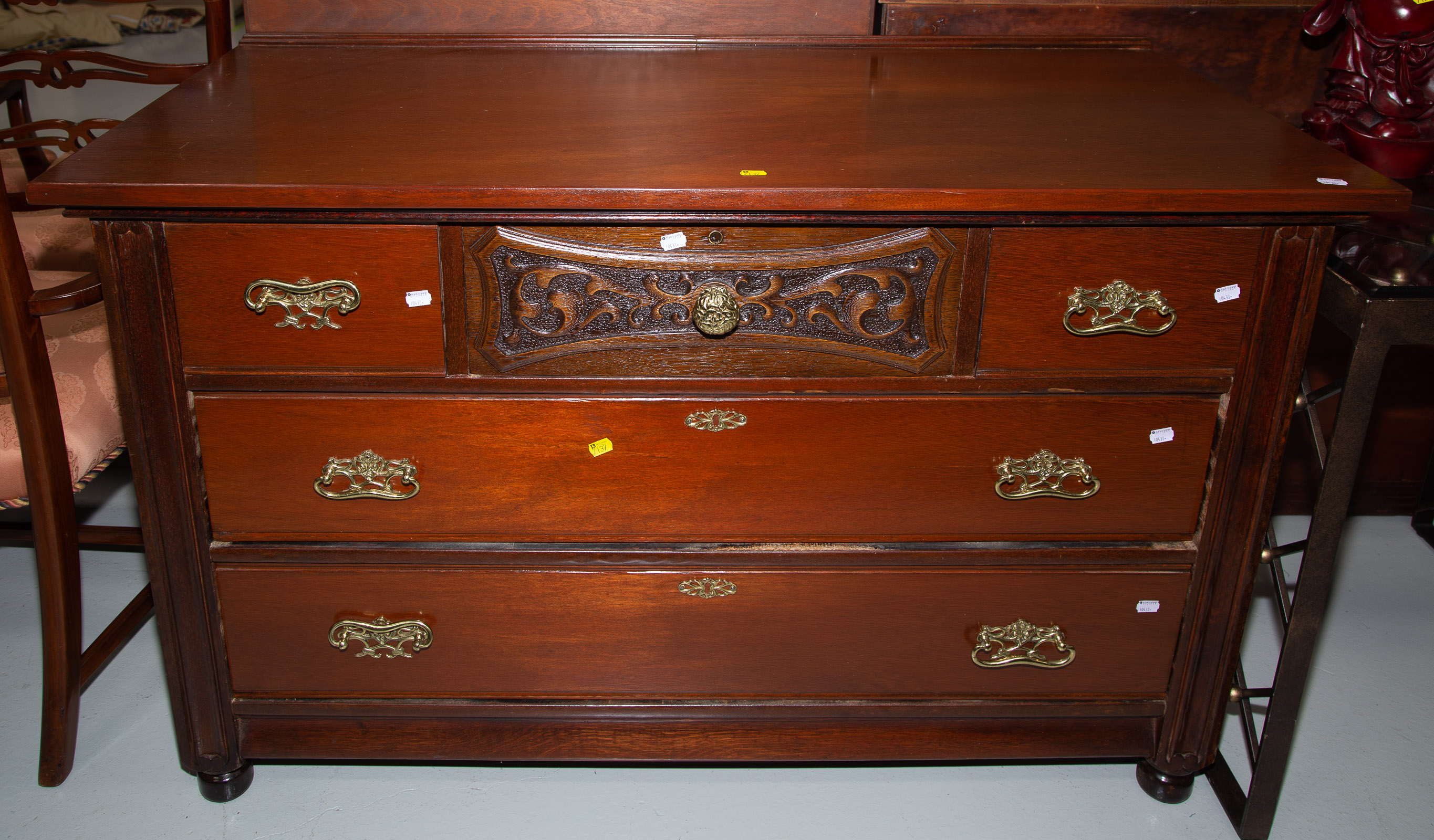 LATE VICTORIAN CHERRY DRESSER 33