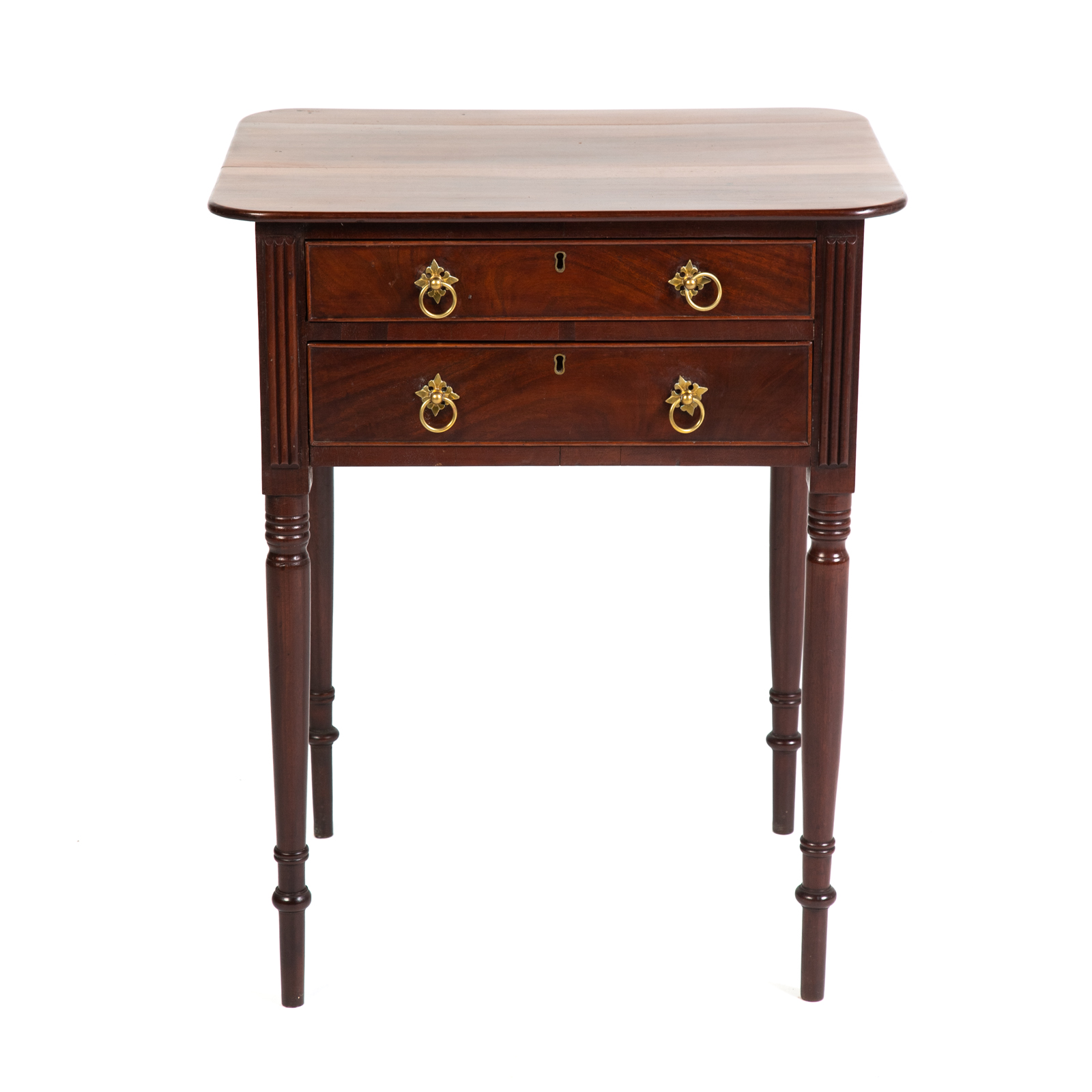 LATE FEDERAL MAHOGANY WORKTABLE 28721b