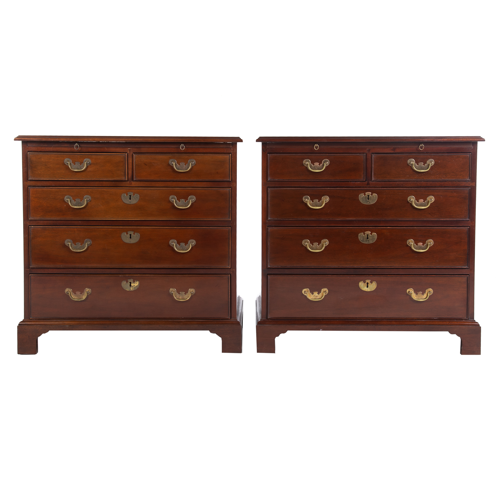 A PAIR OF CENTURY MAHOGANY BACHELORS 287229