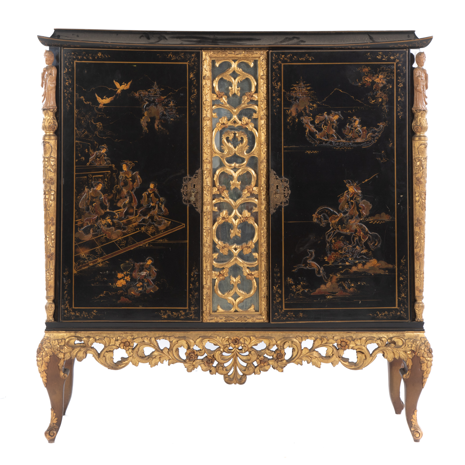 LOUIS XV STYLE CHINOISERIE JAPANNED 28724d