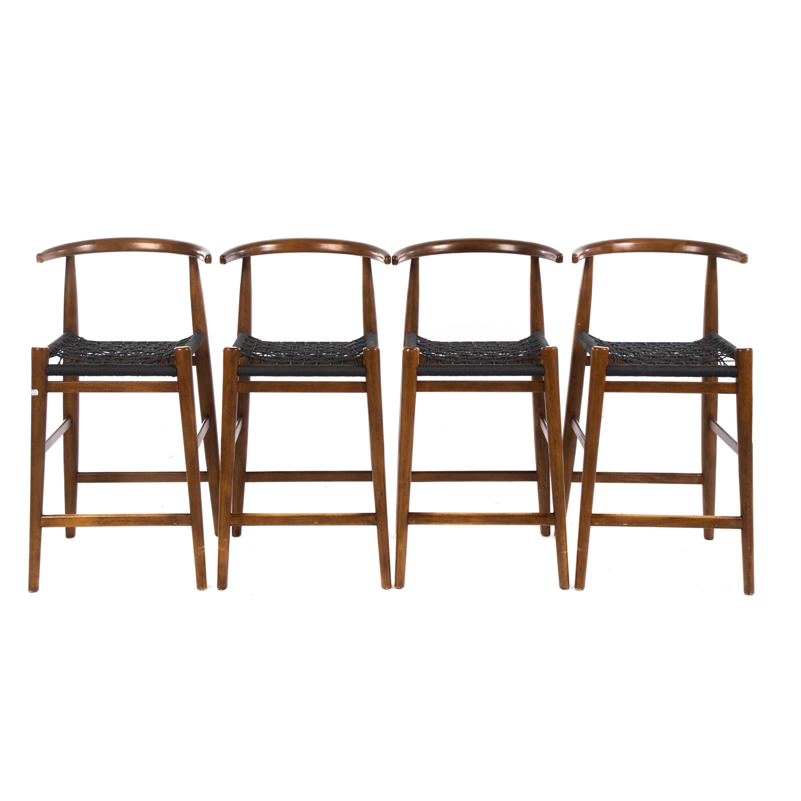 SET OF FOUR MID-CENTURY STYLE BARSTOOLS