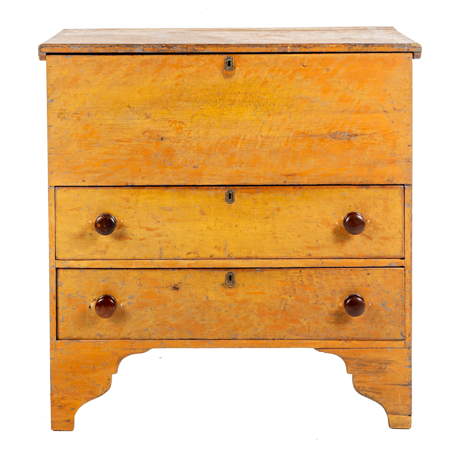 COUNTRY MUSTARD PAINTED MULE CHEST