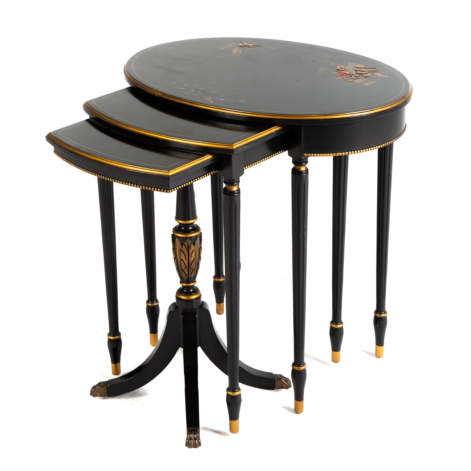 CHINESE LACQUERED NESTING TABLES 2872dc