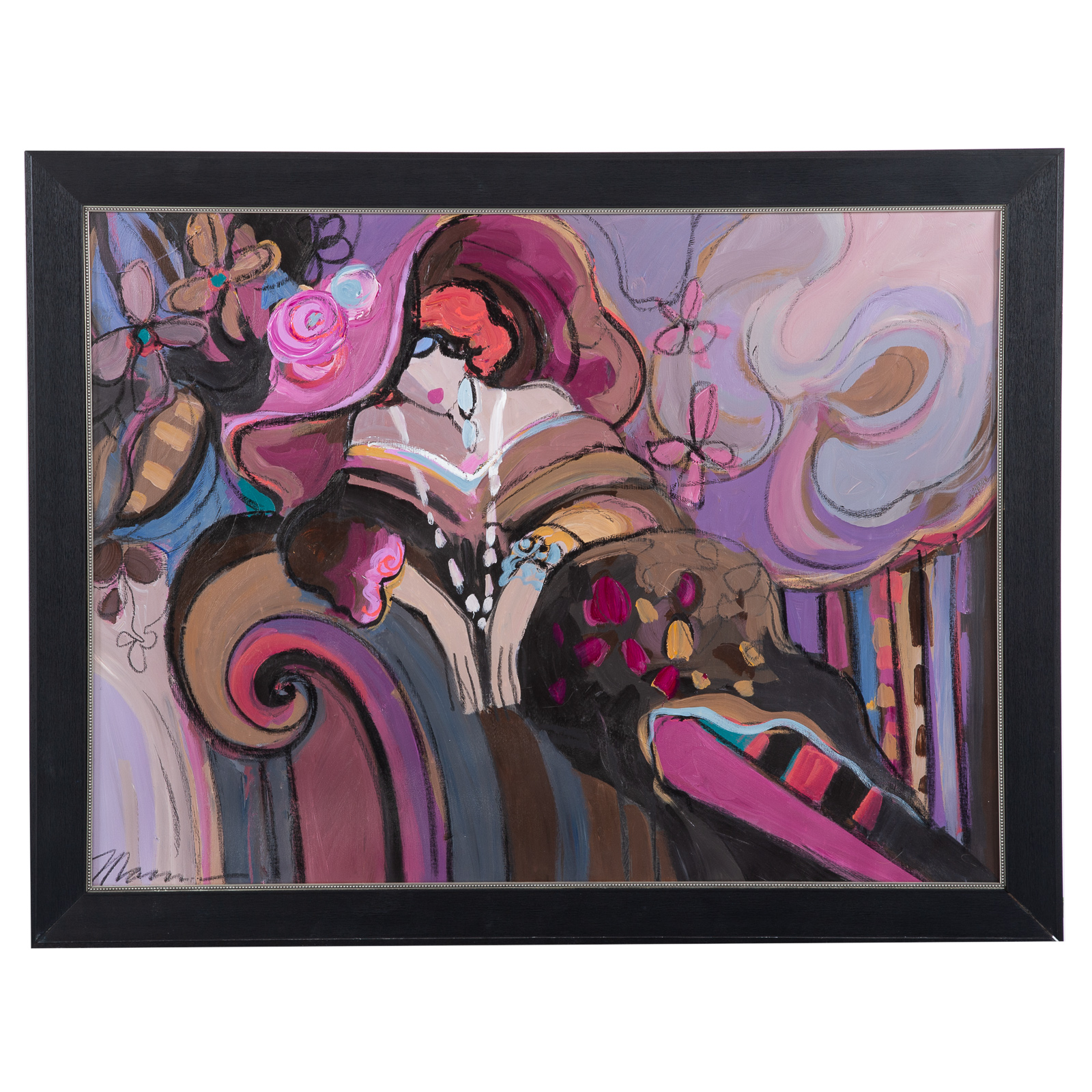 ISAAC MAIMON. LADY ASLEEP, OIL