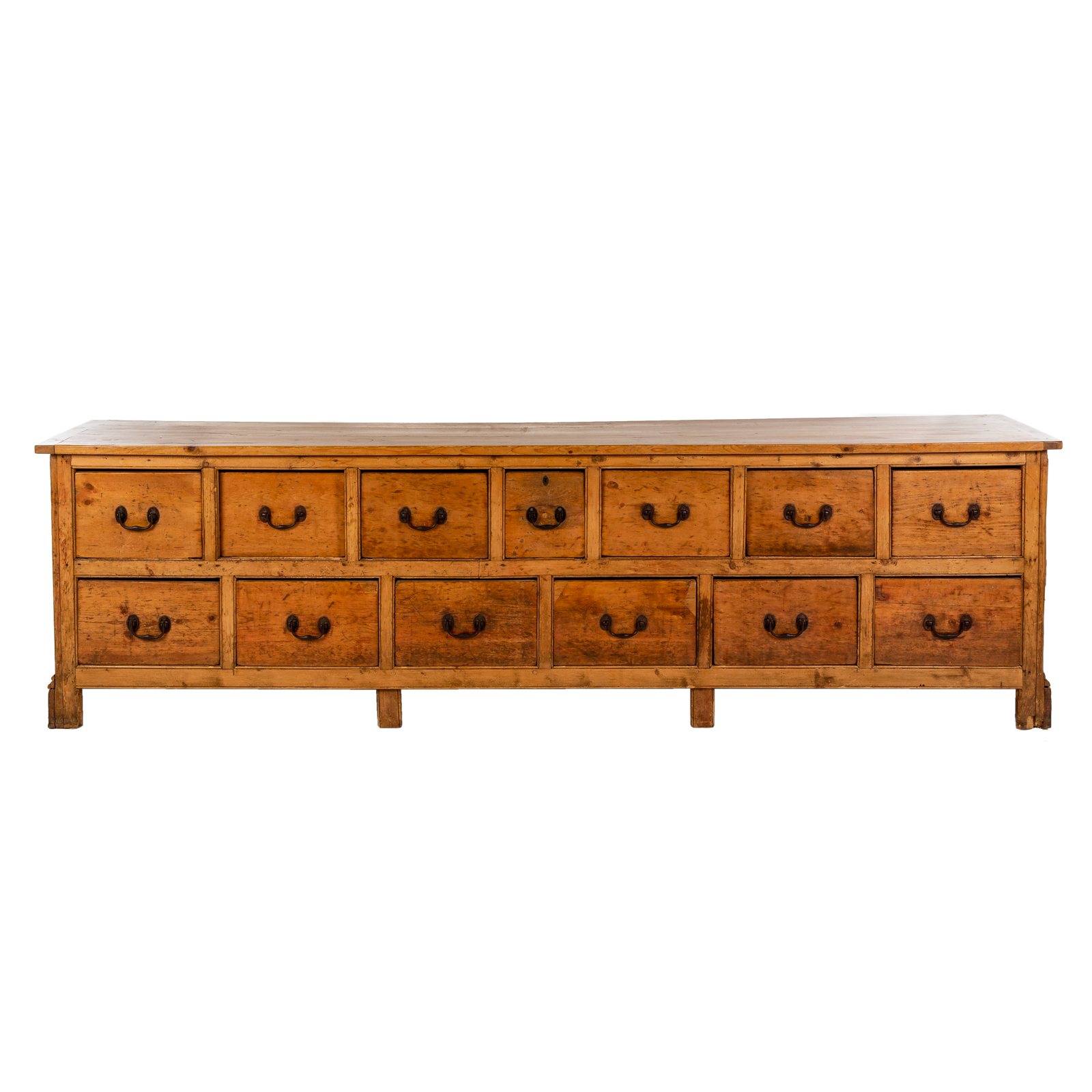 LARGE RUSTIC PINE STORE COUNTER 287599