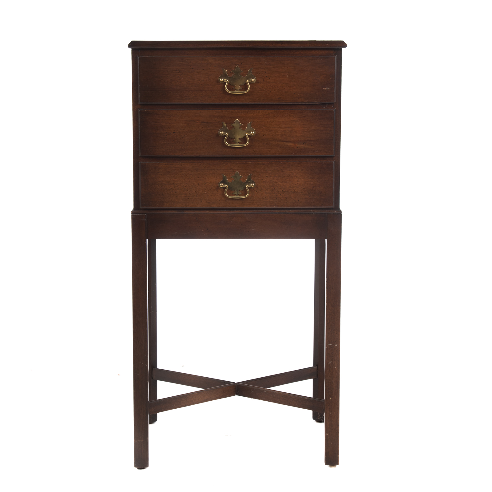 CHIPPENDALE MAHOGANY STYLE SILVER 2875ba