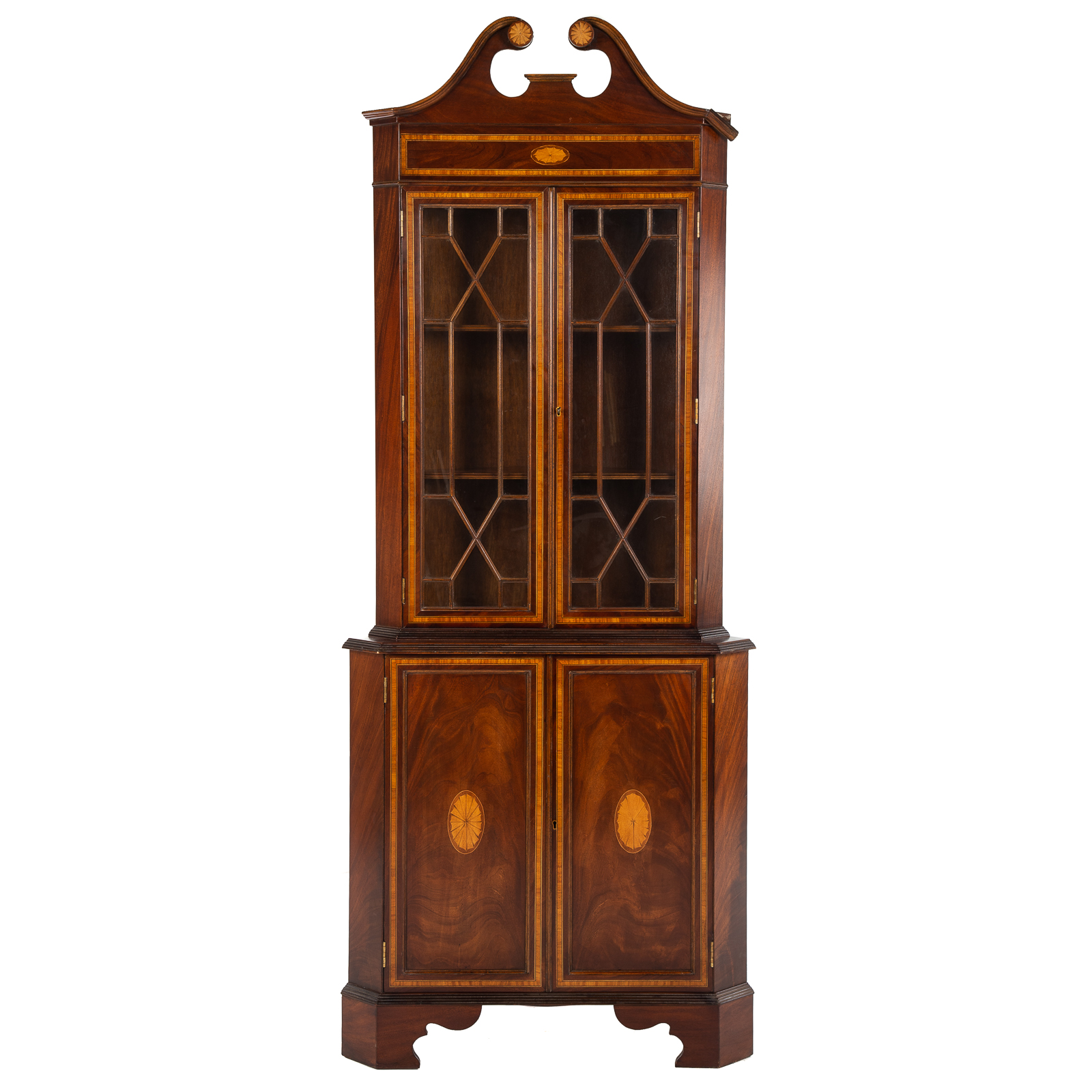 GEORGIAN STYLE INLAID MAHOGANY 2875b2