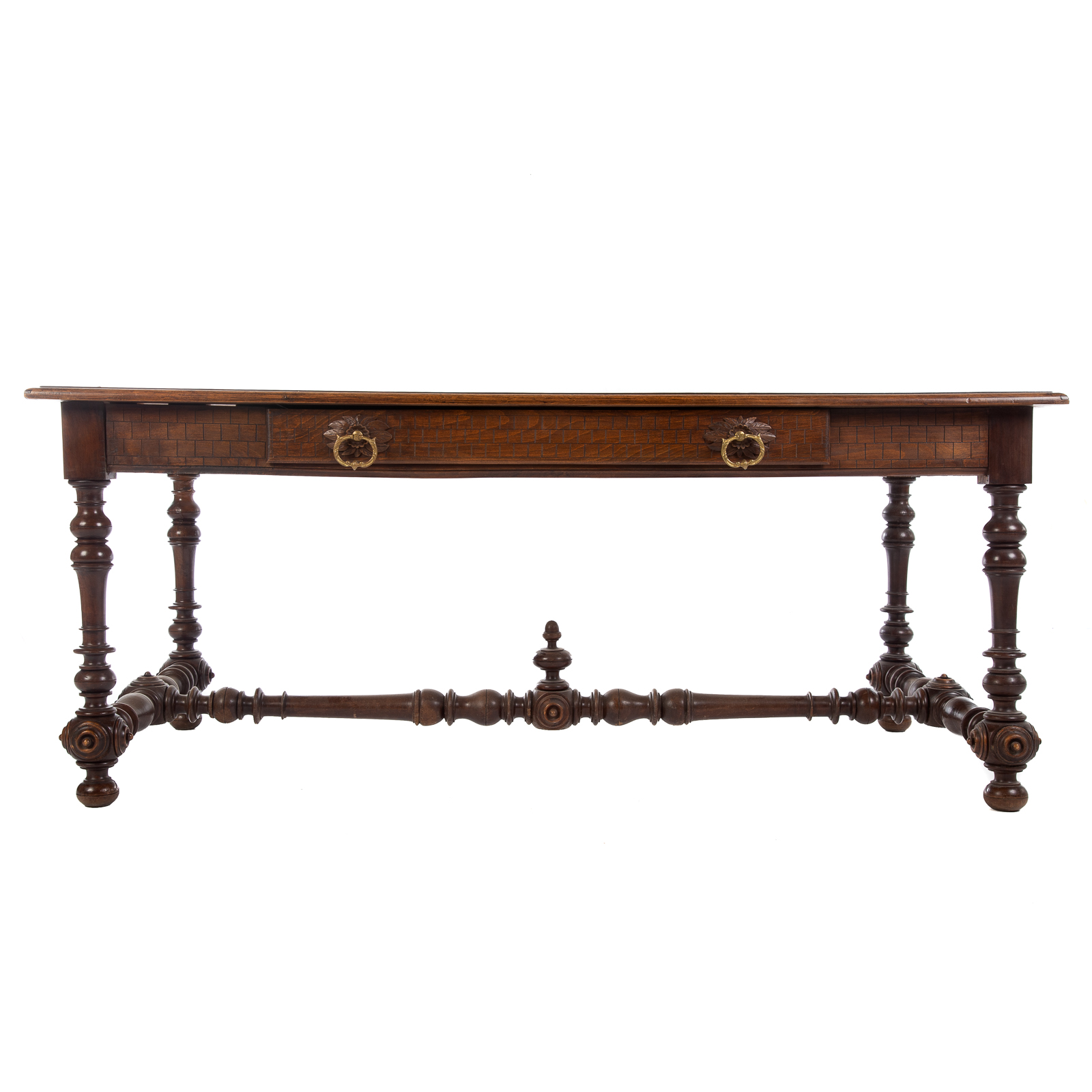 CONTINENTAL WALNUT LIBRARY TABLE 2875eb