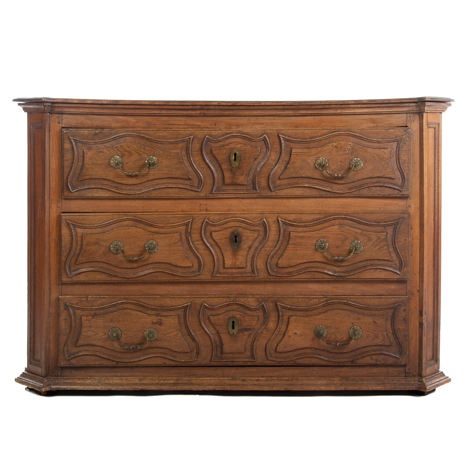 CONTINENTAL WALNUT COMMODE 19th