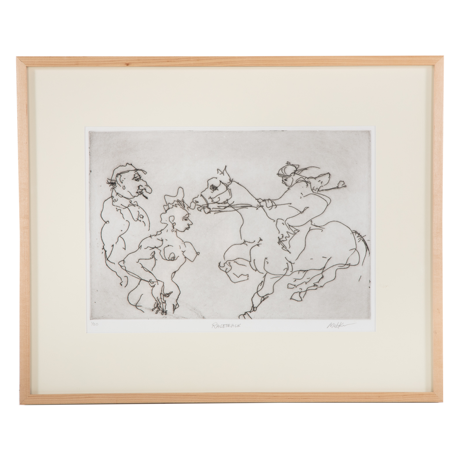 RAOUL MIDDLEMAN RACETRACK ETCHING 287756
