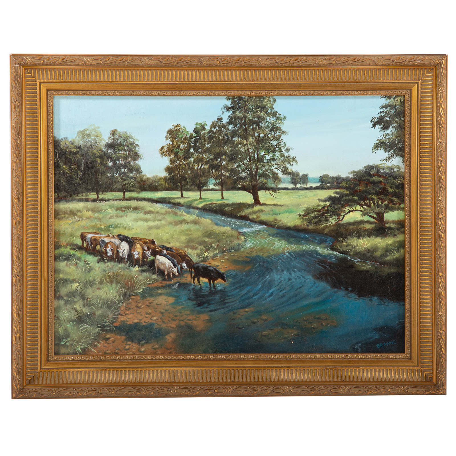 ROBERT REID BROWNE CATTLE WATERING  287802