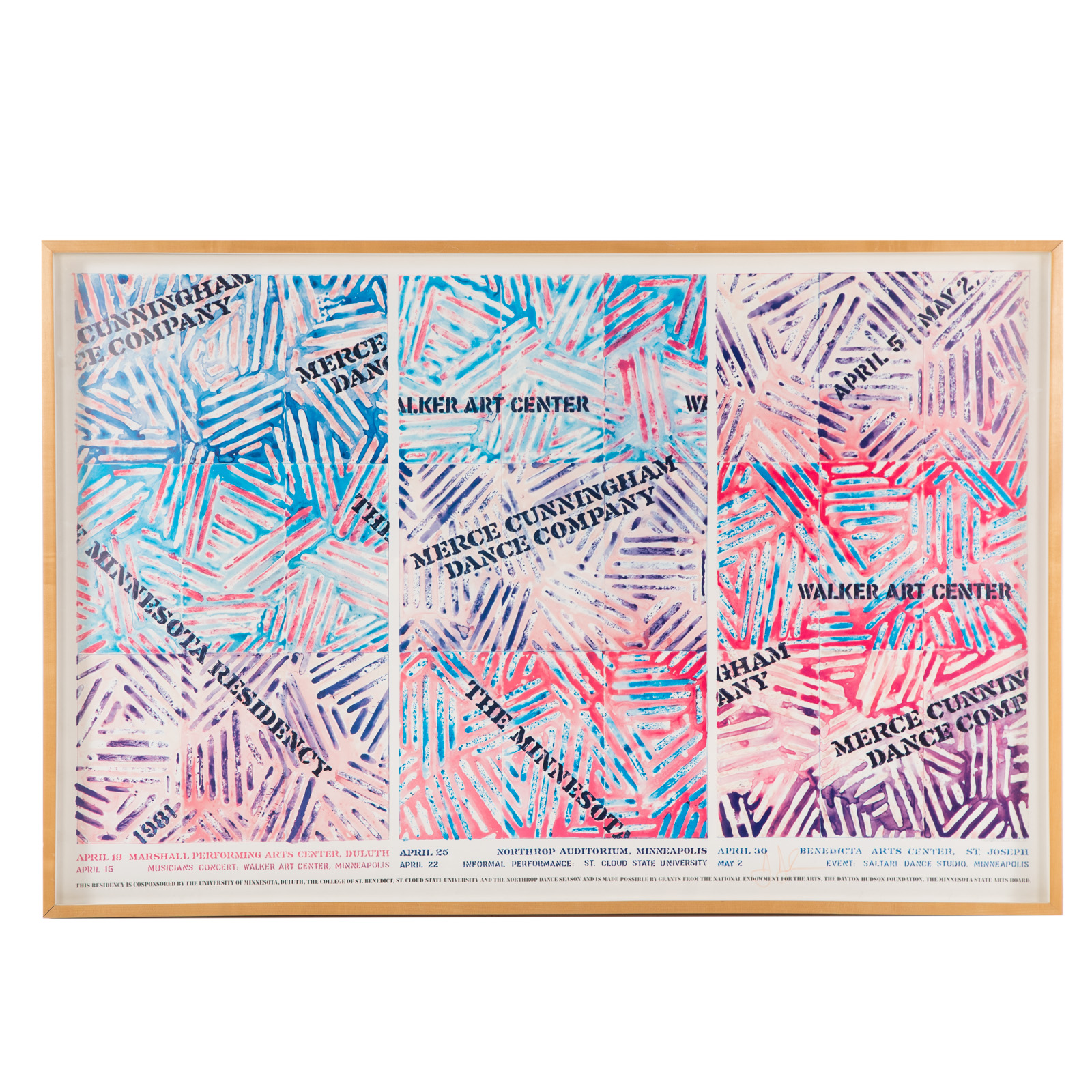 JASPER JOHNS. SIGNED MULTI-VENUE