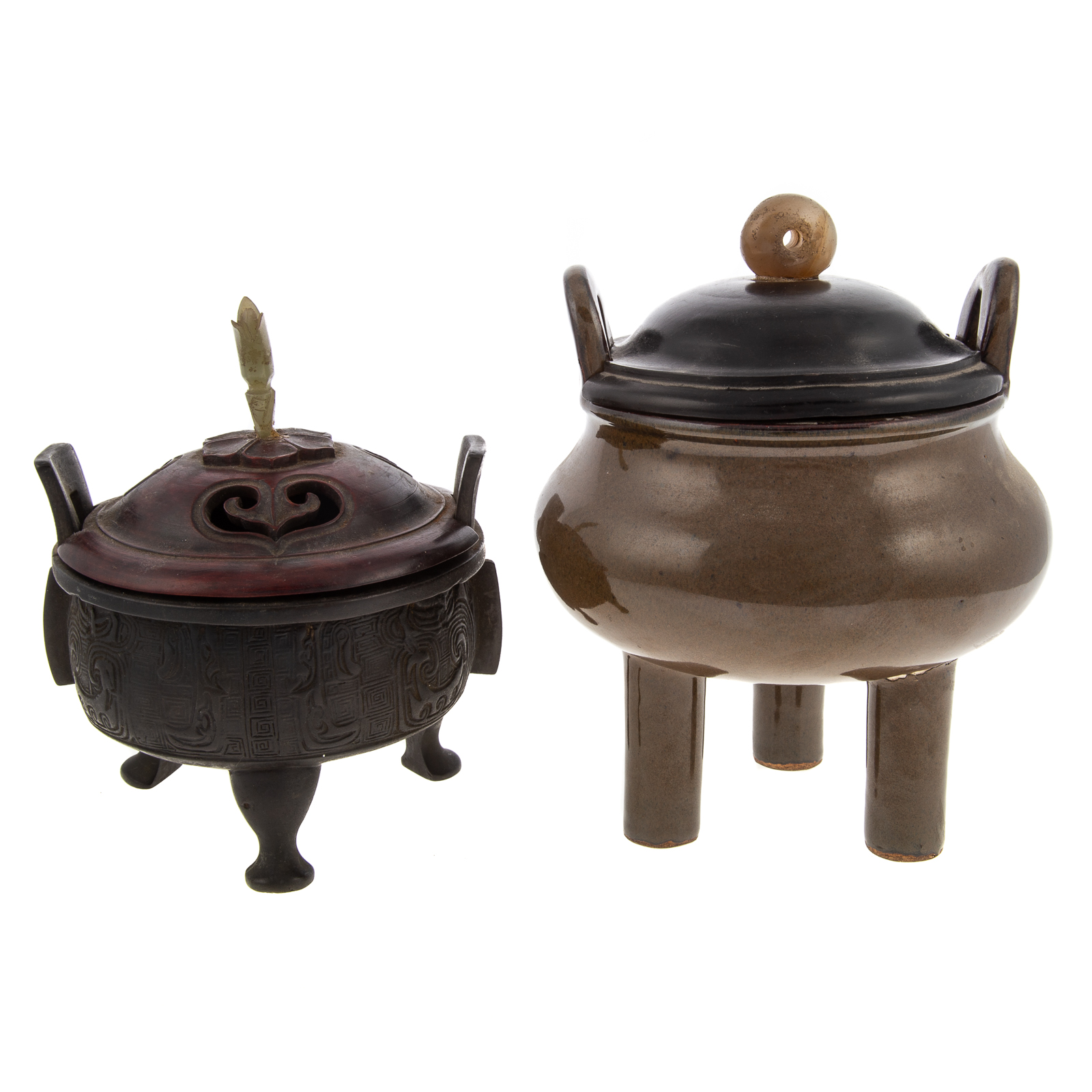 TWO CHINESE CENSERS 19th century  28784b