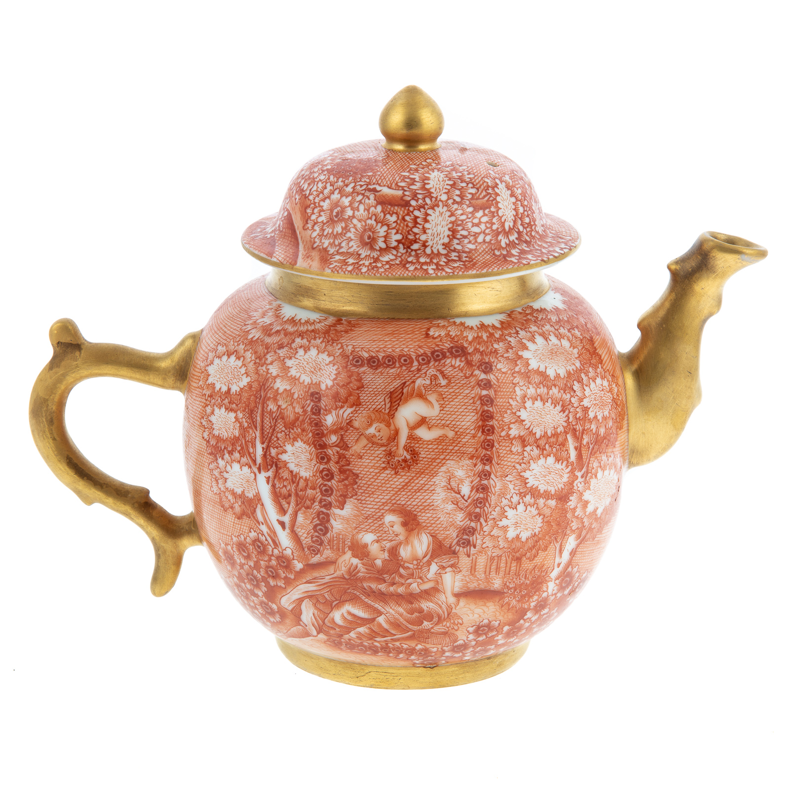 CHINESE EXPORT MANNER TEAPOT Having 28785a
