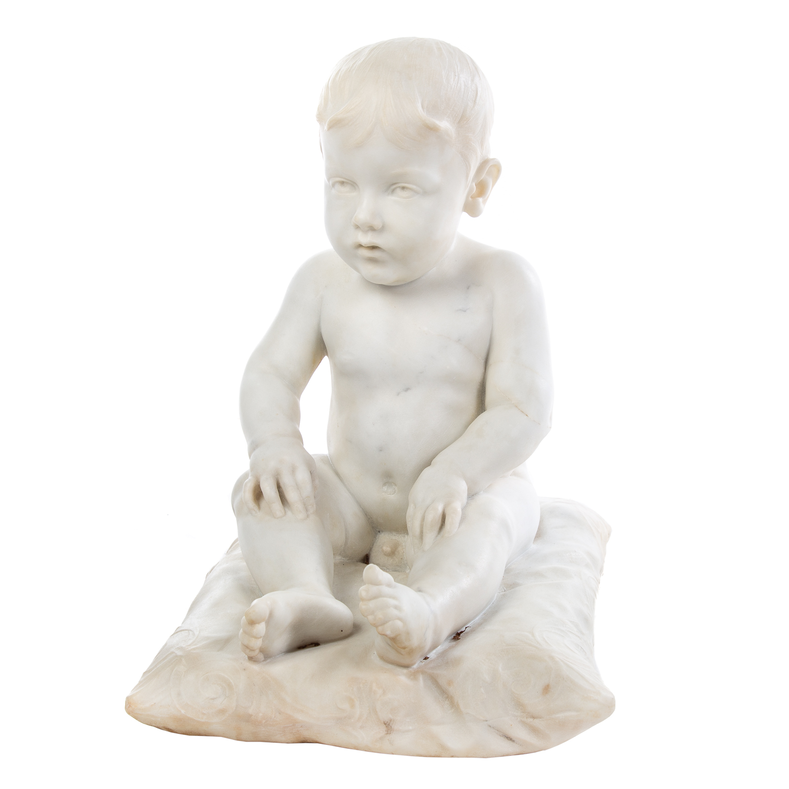 GRANDE TOUR CARVED MARBLE CHILD