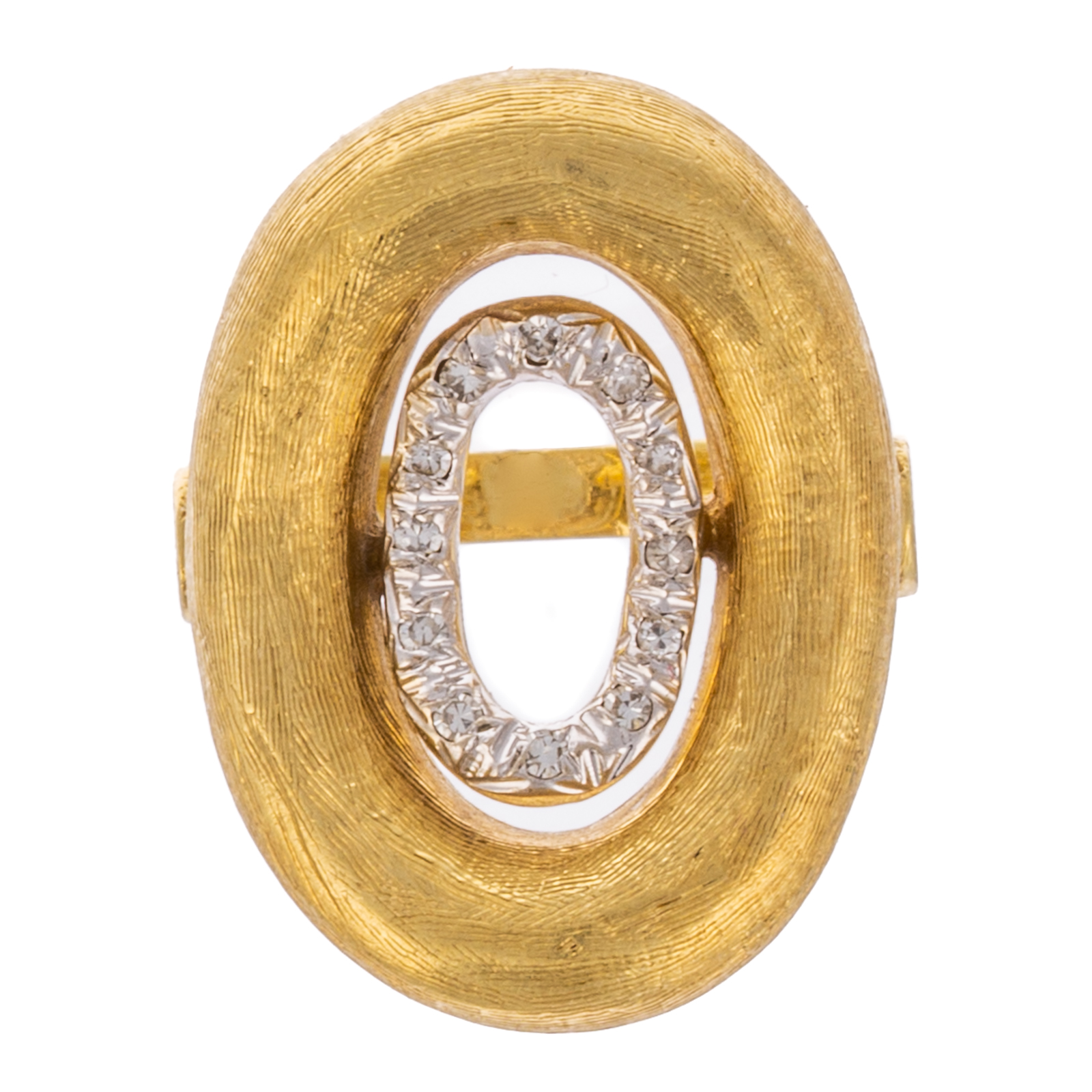 A DIAMOND FLORENTINE FINISH RING 287917