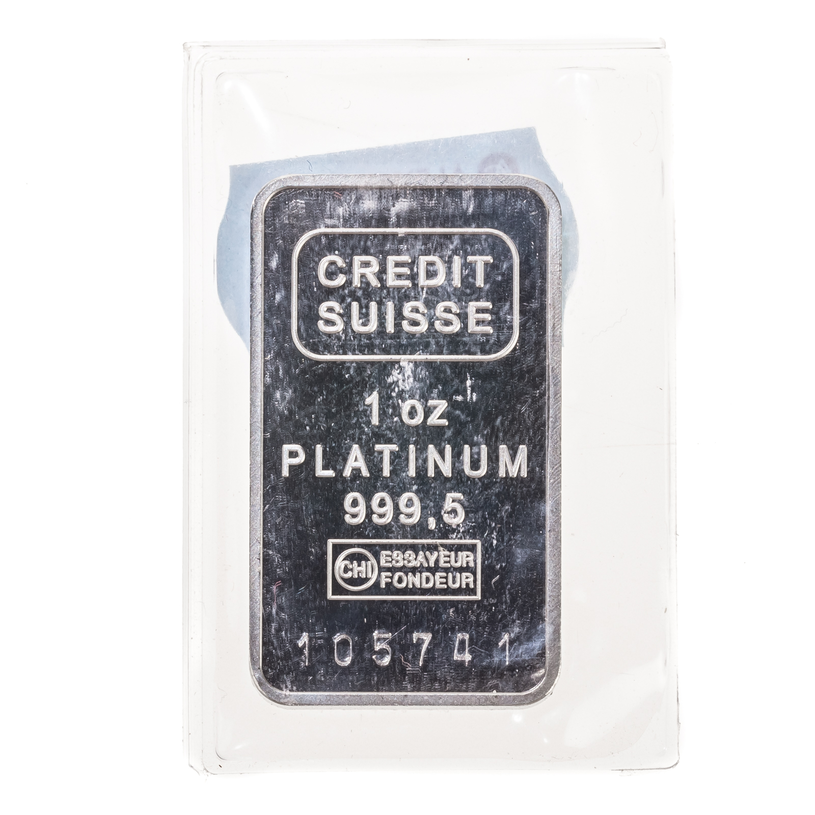 1 OZ PLATINUM BAR CREDIT SUISSE