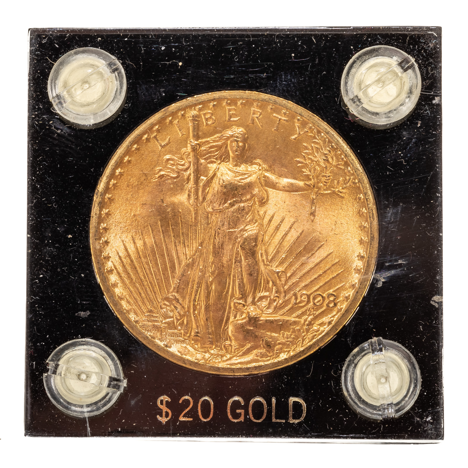 1908 NO MOTTO 20 ST GAUDENS AU 58 2879e9