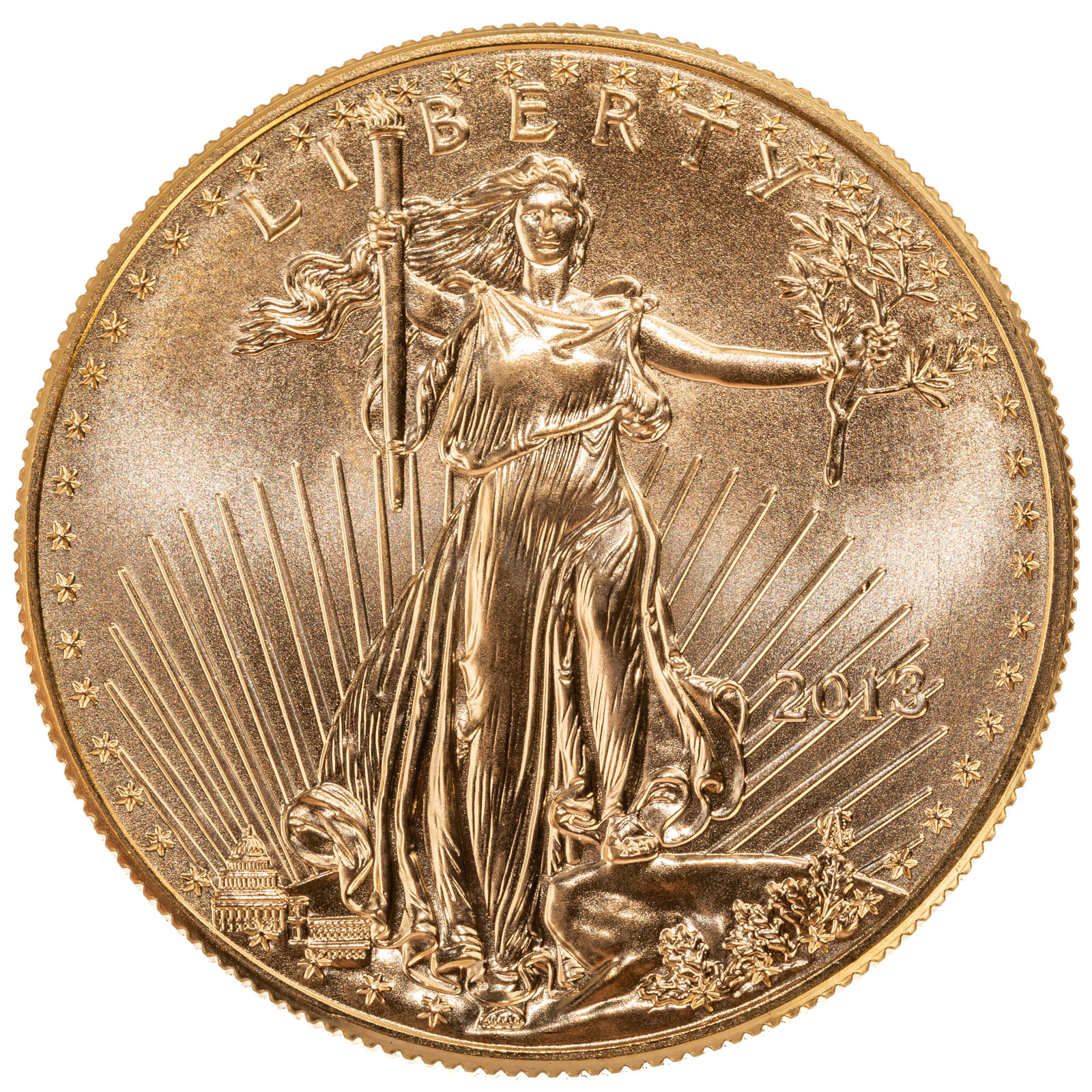2013 $50 1 OUNCE GOLD AMERICAN
