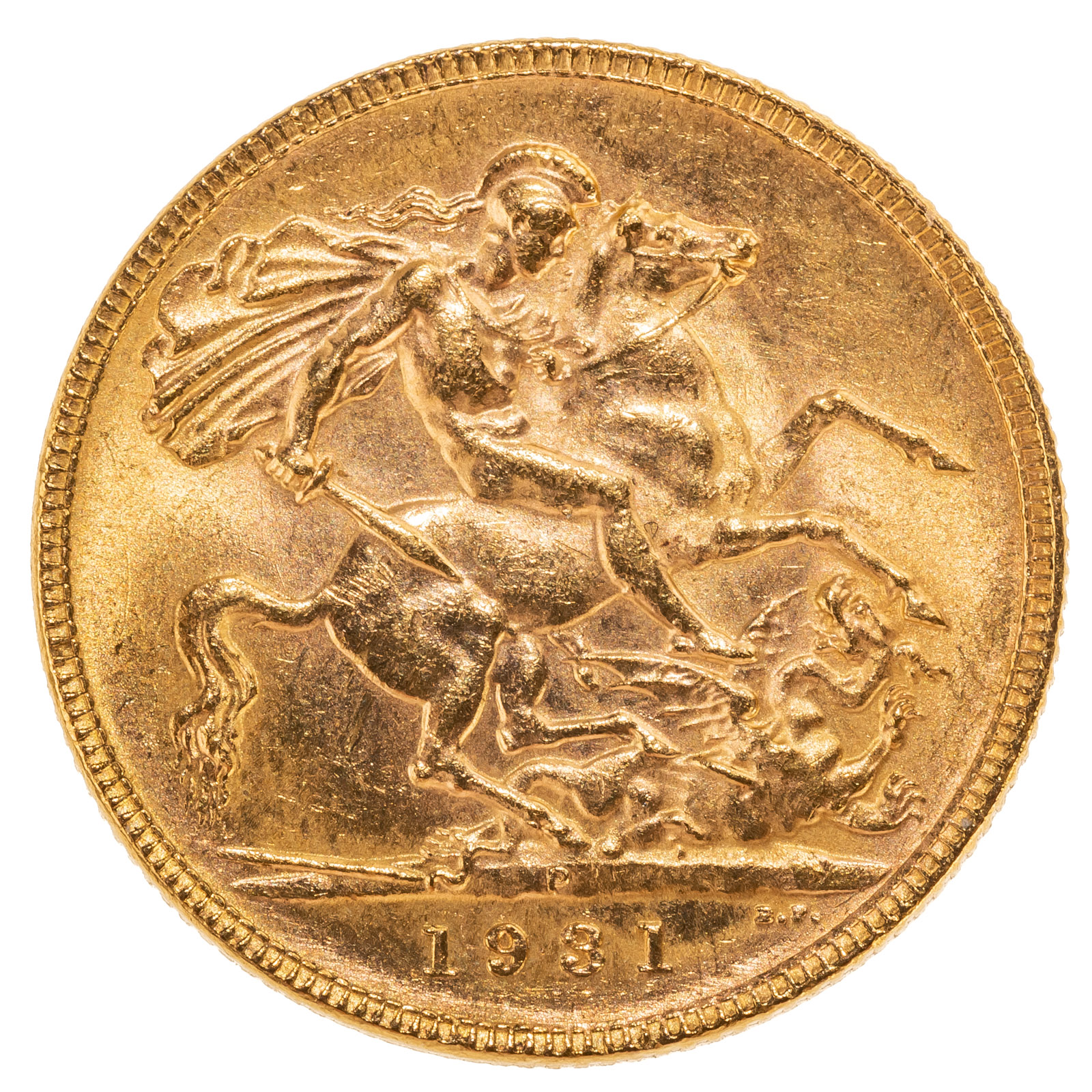 1931 GOLD SOVEREIGN PERTH AUSTRALIA 2879ed